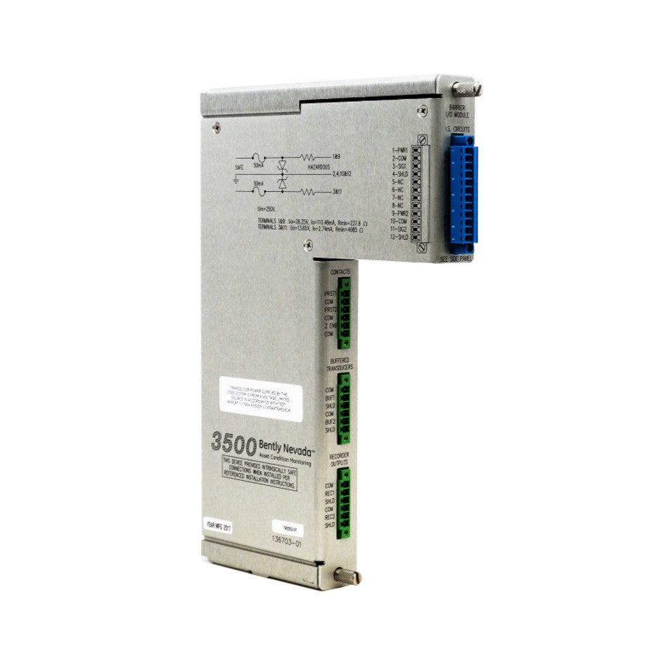 135489-04 | Bently Nevada 3500/40 I/O Module with Internal Barriers and Internal Terminations